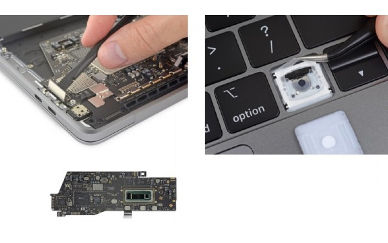 macbook笔记本键盘失录维修